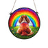 Cavalier King Charles Spaniel Rainbow Bridge Stained Glass Effect Suncatcher